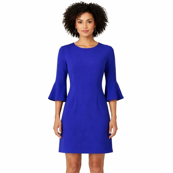Vince Camuto Dresses & Skirts - Vince Camuto Blue Bell Sleeve Shift Dress – Size 6P